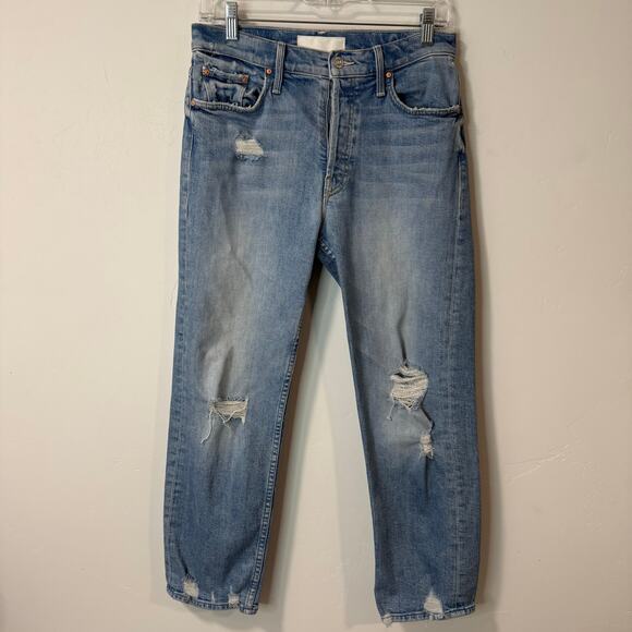Mother Denim Women's The Tomcat Jeans Ankle The Confession Wash Blue 28 Straight - Picture 2 of 12